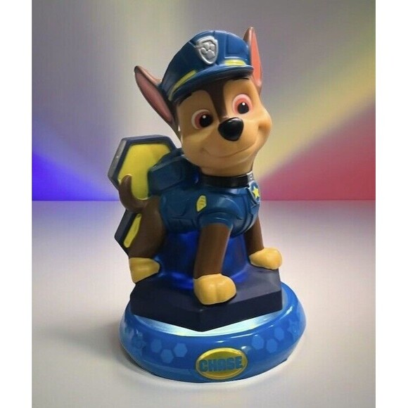 Paw Patrol Chase Bedside Table Night Light Nickelodeon - Picture 1 of 8